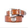 ZEP-PRO Alabama Crimson Tide Men's Dressy Leather Belt, Smooth-Black, 40 view 3