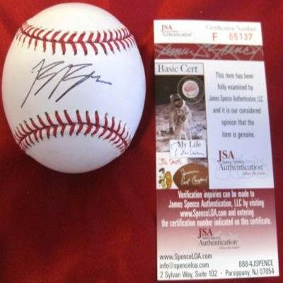 Sports Memorabilia Autographed Ryan Braun Ball - MVP Official M l W jsa - Autographed Baseballs
