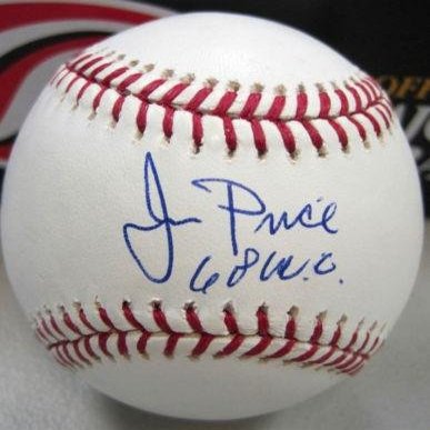 Jim Price Autographed Baseball - 68 W c Official Ml W coa - Autographed Baseballs