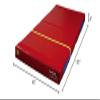 Tumbl Trak Folding Practice Mat, 5ft x 10ft x 8in, Crash Pad for Gymnastics, Cheerleading, Dance and Martial Arts (Red) view 4