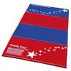 Tumbl Trak Red and Royal Blue Stars and Stripes Designer Tumbling Mat, 5' x 10' x 2 view 1