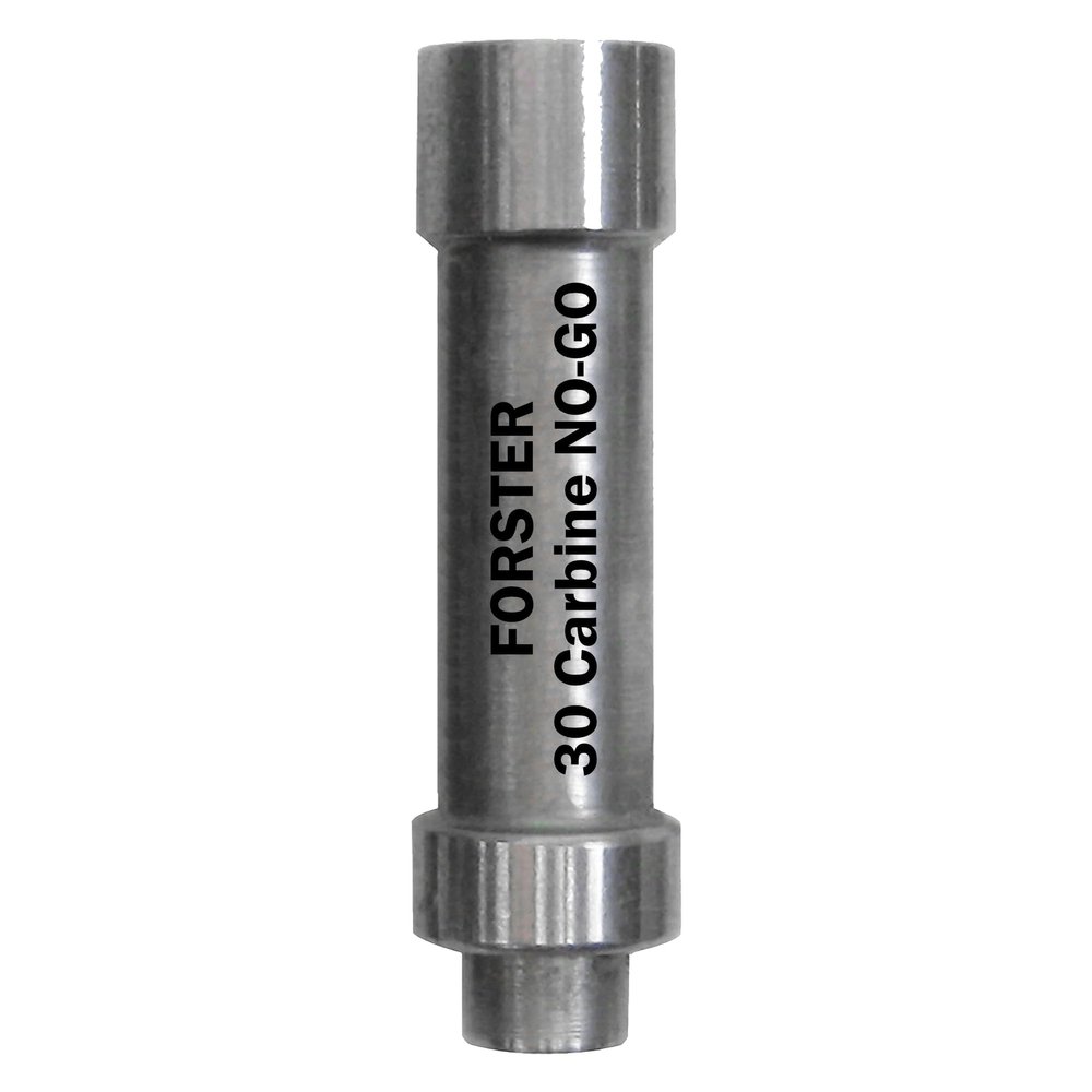 Forster Products 30 Carbine, NO-GO Headspace Gauge, SAAMI Dimensioned, Rimless, Hardened Steel, Precision Ground