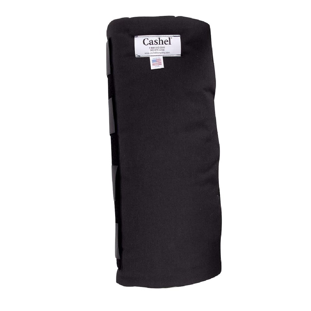 Cashel Standing Leg Wraps Padded Shipping Bandages with Elastic and Velcro Closures, Pair - Size14 - Color: Black, 14" (BBA-BLA-14)