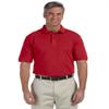 Harriton Men's 6 oz. Ringspun Cotton Piqu Short-Sleeve Polo 6XL RED view 1