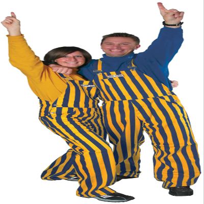 Game Bibs Navy Blue & Yellow Adult Game Day Bib Overalls 3XL