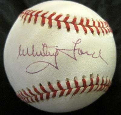 Whitey Ford Autographed Baseball - Official A l W jsa - Autographed Baseballs