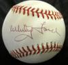 Whitey Ford Autographed Baseball - Official A l W jsa - Autographed Baseballs view 1