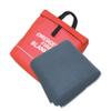 High Temperature Resistant Carbon Fiber Felt Emergency Fire Blanket with Red Vinyl Hanging Pouch, 6' x 5', Black view 1