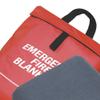 High Temperature Resistant Carbon Fiber Felt Emergency Fire Blanket with Red Vinyl Hanging Pouch, 6' x 5', Black view 4