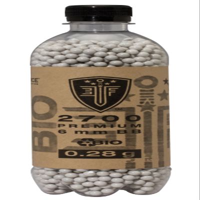 Elite Force Premium Biodegradable 6mm Airsoft BBS Ammo, .28 Gram, 2700 Count