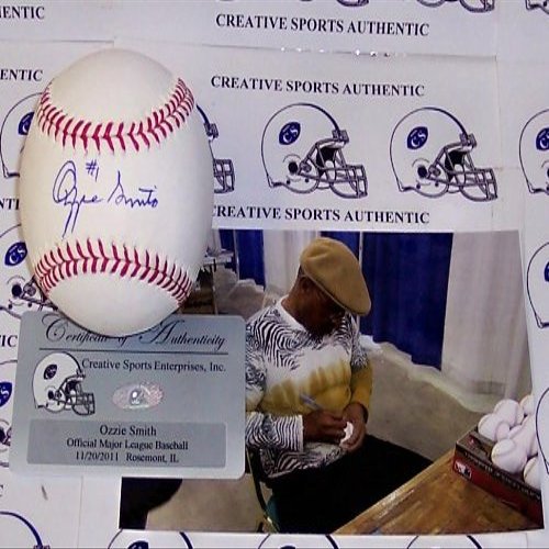 Ozzie Smith Autographed Ball - Official Major League - Autographed Baseballs