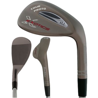 Tour Edge Men's Exotics Tour Proto V1.1 Wedge (Right-Handed, 58-Degree Loft, Steel Shaft)