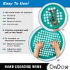 Cando-10-0876 Web Hand Therapy Device, Latex-Free, 14" Diameter, Set (Tan, Yellow, Red, Green, Blue, Black) view 4