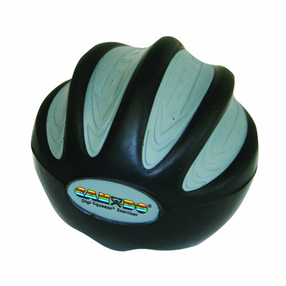 FEI 10-1984 Eif CanDo Digi-Squeeze Hand Exerciser, Black, X-Firm