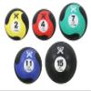 CanDo Firm Non-Slip, Dual-Textured, Weighted Medicine Ball for Exercise, Workouts, Plyometrics, Warmups, Core Training and Stability. 5-piece set - 1 each: 2,4,7,11,15 lb view 1