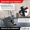 CanDo Rectangular Adjustable Ball Rebounder with Horizontal Rack, 5 Balls - for Physical Therapy, Upper Body Exercise, Coordination, and Sports Training view 2
