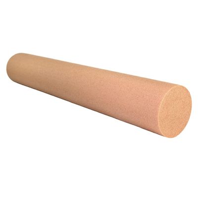 CanDo Beige PE Foam Rollers for Muscle Restoration, Massage Therapy, Sport Recovery and Physical Therapy 6" x 36" Round
