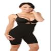 Fullness Valencia Seamless Shapewear Waist Cincher Thigh Trimmer, S/M, Black view 1