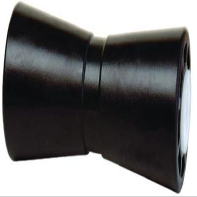 Boat Trailer Keel Roller  5" Center-Guided Rubber Roller with 5/8" Shaft | Heavy-Duty Replacement Roller for Centering & Protecting Your Boat Keel (Black)