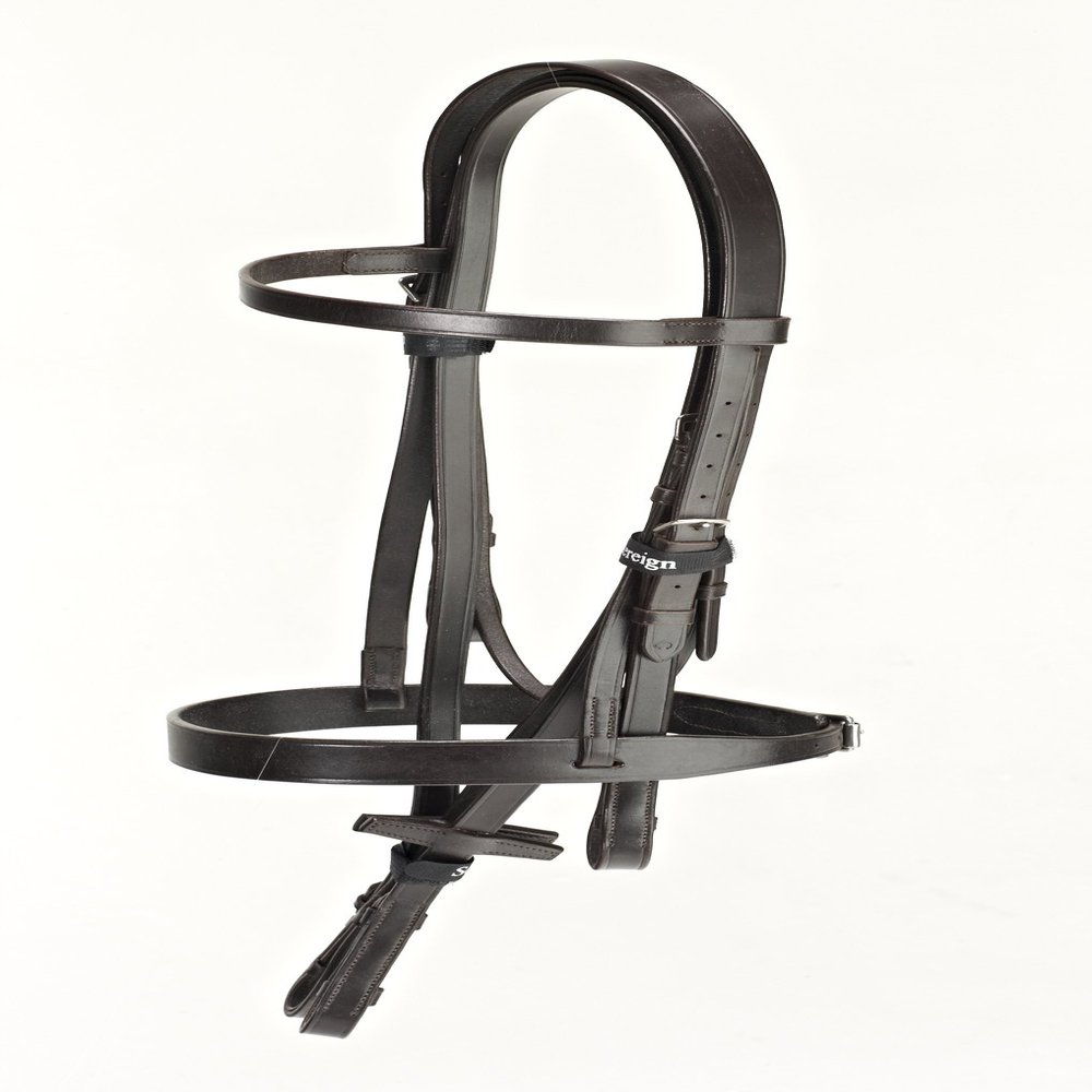 Cottage Craft Lincoln Bridle With Plain Reins (Full) (Havana)