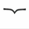 Caldene V Shaped 2-Row Diamante Browband (Cob) (Black) view 1