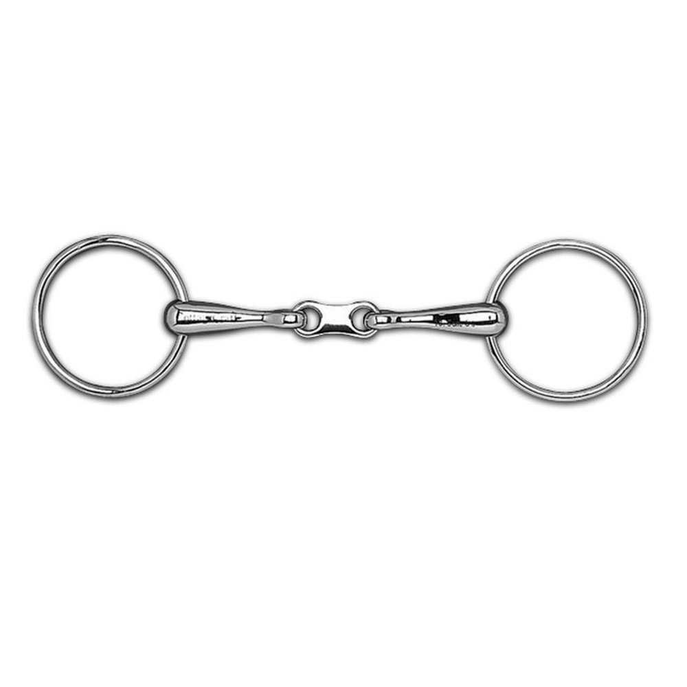 Cottage Craft French Mouth Snaffle - Silver, 4.75 Inch