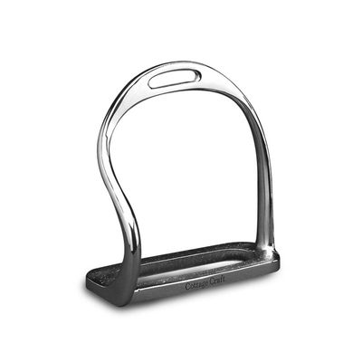 Cottage Craft Bent Leg Stirrup Irons 4 1/4 inch Grey