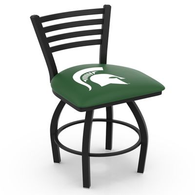 L014 Michigan State 25" Swivel Counter Stool with Black Wrinkle Finish