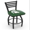 L014 Michigan State 25" Swivel Counter Stool with Black Wrinkle Finish view 1