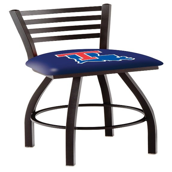 HBS L014 Louisiana Tech 25" Swivel Counter Stool with Black Wrinkle Finish