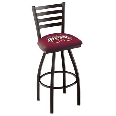 L014 Mississippi State 25" Swivel Counter Stool with Black Wrinkle Finish
