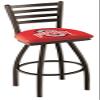 HBS L014 Ohio State 25" Swivel Counter Stool with Black Wrinkle Finish view 4