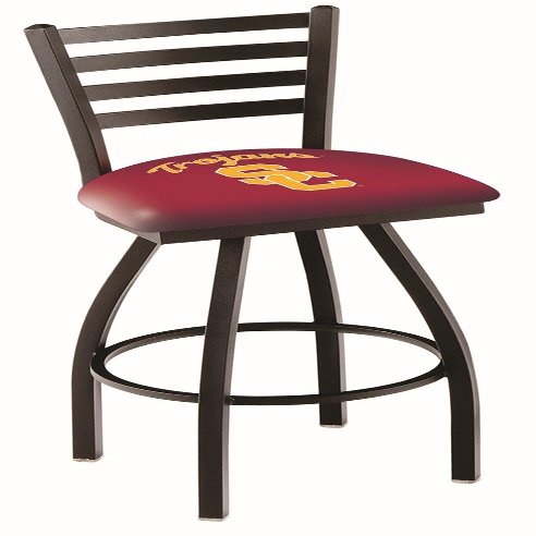 HBS L014 USC Trojans 25" Swivel Counter Stool with Black Wrinkle Finish