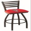 HBS L014 Wisconsin Badger 25" Swivel Counter Stool with Black Wrinkle Finish view 4