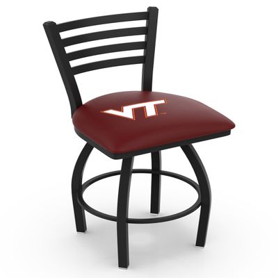 L014 Virginia Tech 25" Swivel Counter Stool with Black Wrinkle Finish