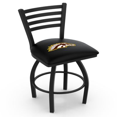 L014 Western Michigan 25" Swivel Counter Stool with Black Wrinkle Finish