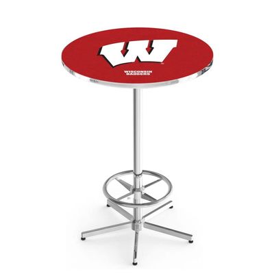 Holland Bar Stool Co. L216-42" Chrome Wisconsin W Pub Table