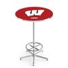Holland Bar Stool Co. L216-42" Chrome Wisconsin W Pub Table view 1
