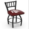 L018 Texas A&M 25" Swivel Counter Stool with Black Wrinkle Finish view 1