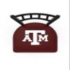 L018 Texas A&M 25" Swivel Counter Stool with Black Wrinkle Finish view 3