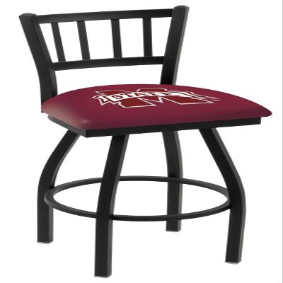 L018 Mississippi State 25" Swivel Counter Stool with Black Wrinkle Finish