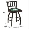 L018 North Dakota 25" Swivel Counter Stool with Black Wrinkle Finish view 2