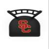 L018 USC Trojans 25" Swivel Counter Stool with Black Wrinkle Finish view 3