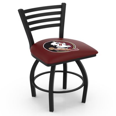 L014 Florida State (Head) 25" Swivel Counter Stool with Black Wrinkle Finish