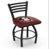 L014 Florida State (Head) 25" Swivel Counter Stool with Black Wrinkle Finish view 1