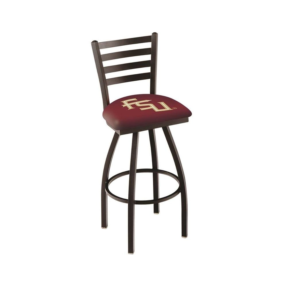 L014 Florida State (Script) 25" Swivel Counter Stool with Black Wrinkle Finish