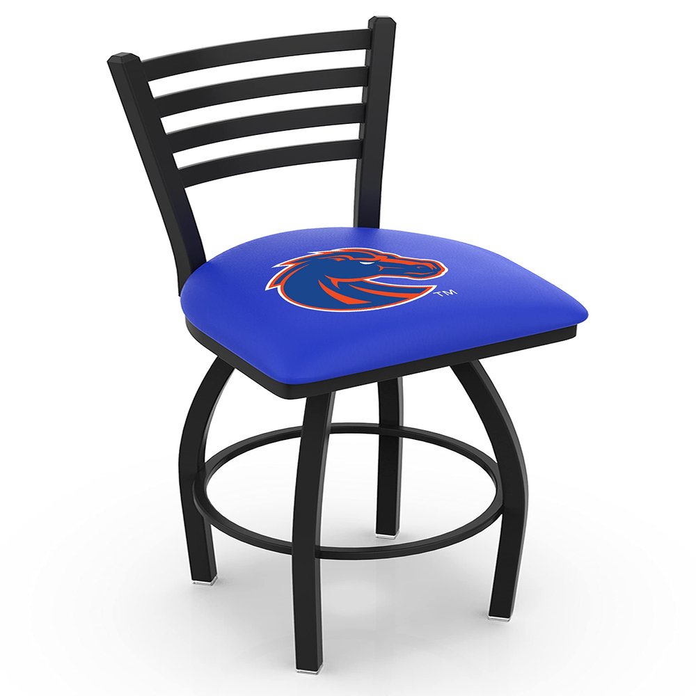 HBS L014 Boise State 25" Swivel Counter Stool with Black Wrinkle Finish