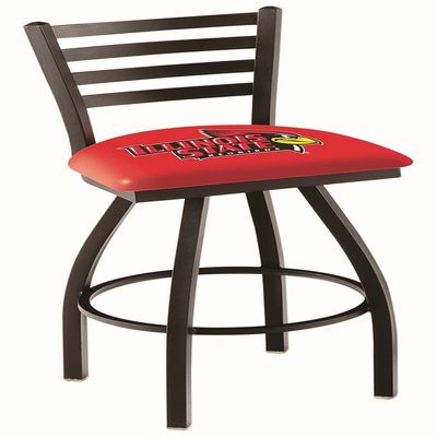 L014 Illinois State 25" Swivel Counter Stool with Black Wrinkle Finish