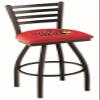 L014 Illinois State 25" Swivel Counter Stool with Black Wrinkle Finish view 1