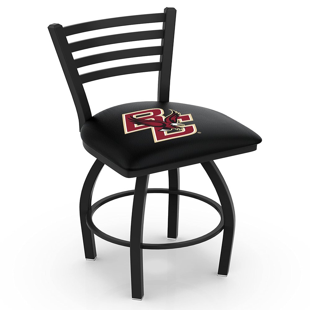 HBS L014 Boston College 25" Swivel Counter Stool with Black Wrinkle Finish